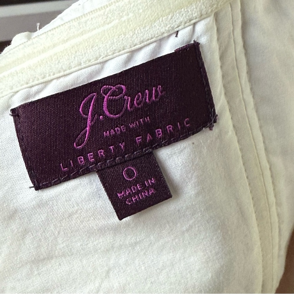 J Crew & Liberty London Wiltshire Floral Ruffle Hem Midi Dress Sz 0 - Picture 9 of 11